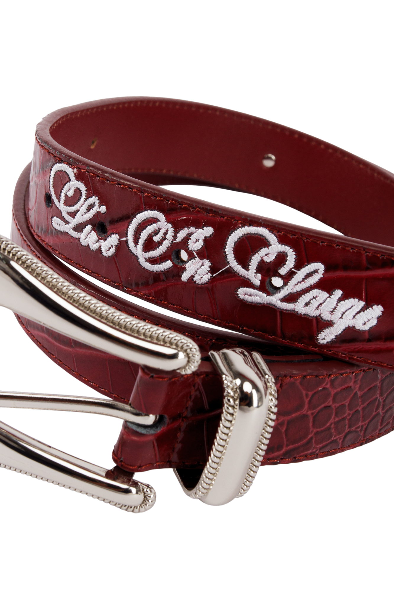 LE BORDEAUX COW LEATHER BELT