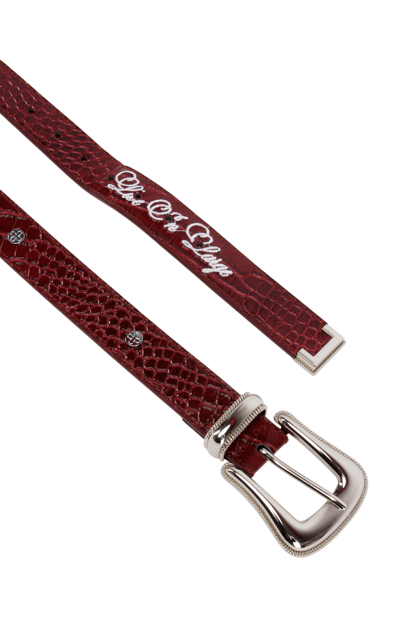 LE BORDEAUX COW LEATHER BELT